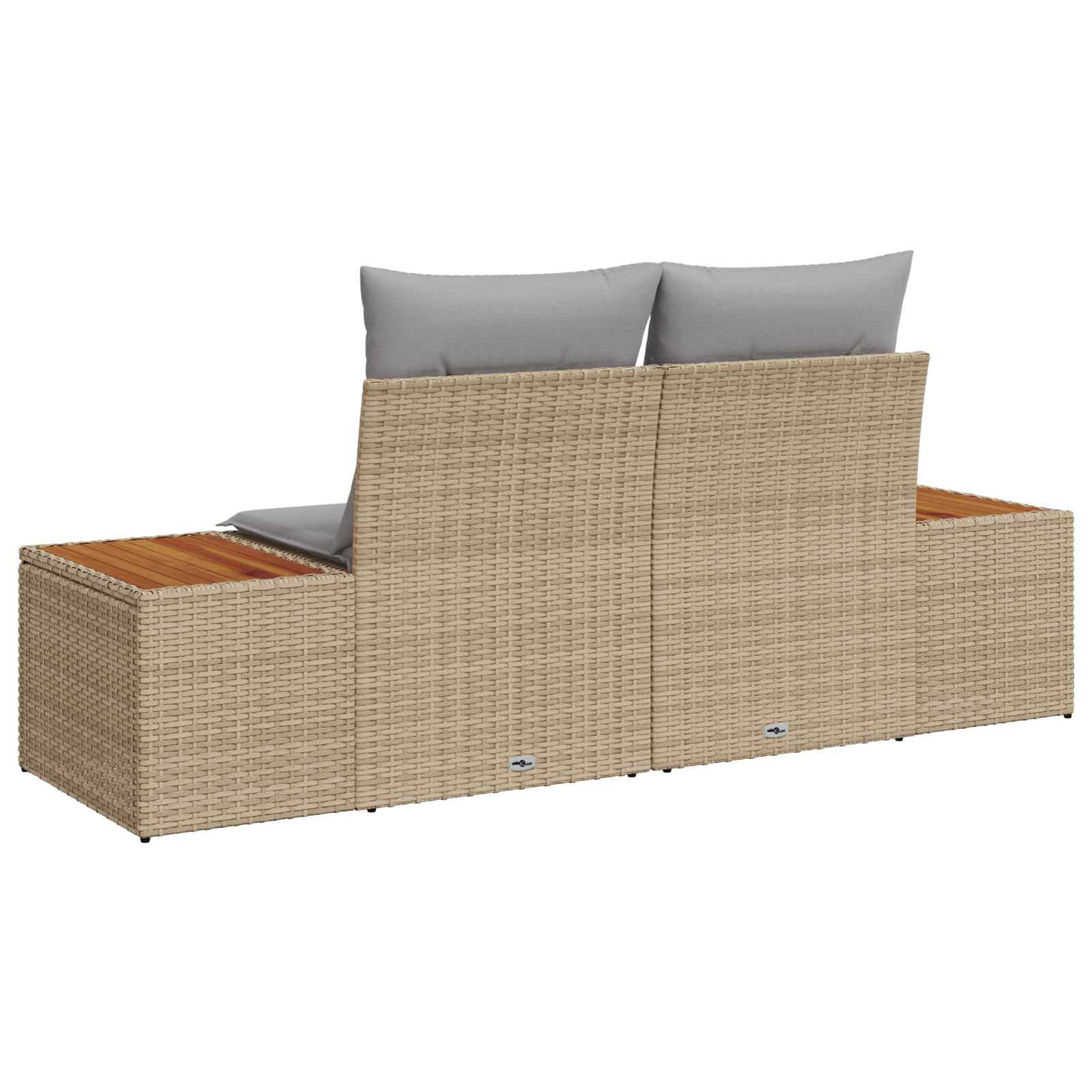Vrtni kauč Bež 184 x 62 x 85cm poliratan