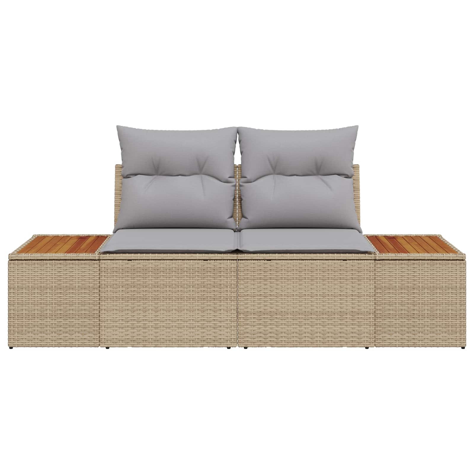 Vrtni kauč Bež 184 x 62 x 85cm poliratan