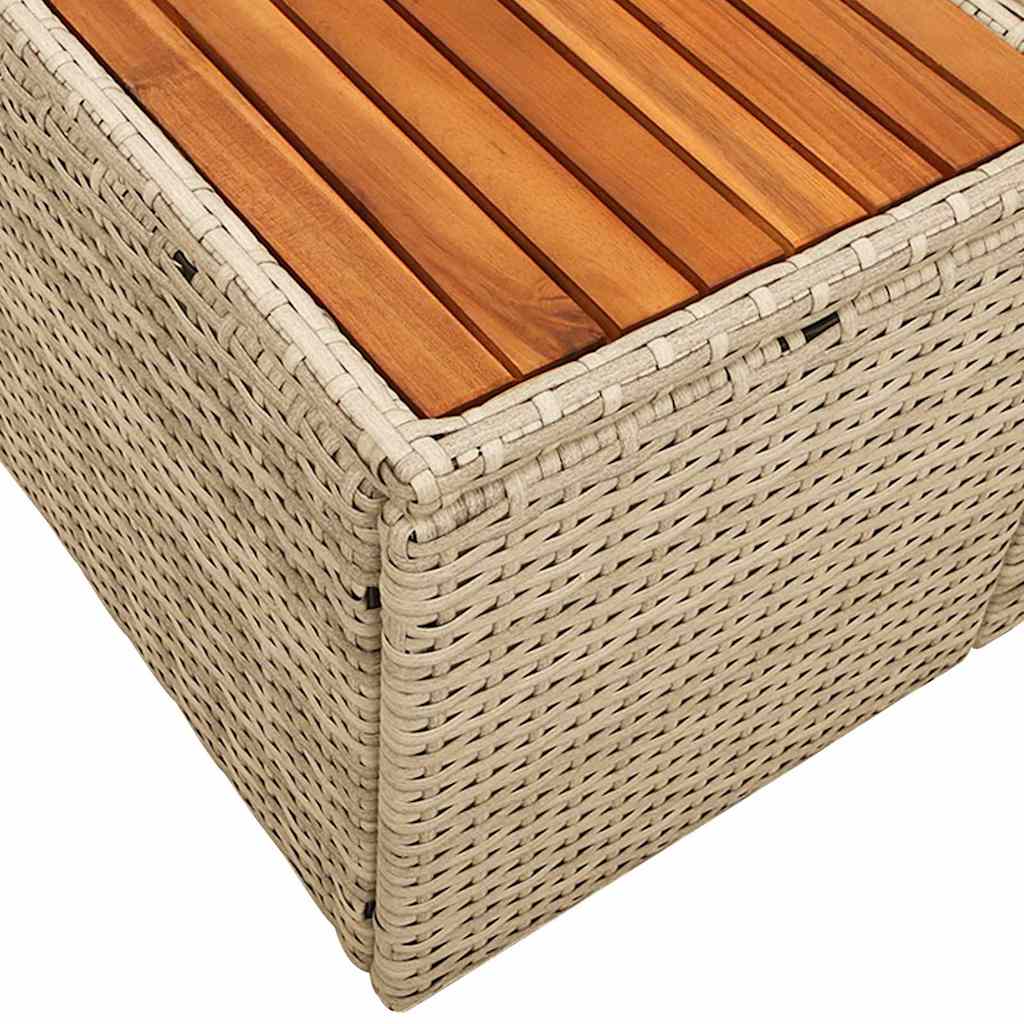 Vrtni kauč Bež 184 x 62 x 85cm poliratan