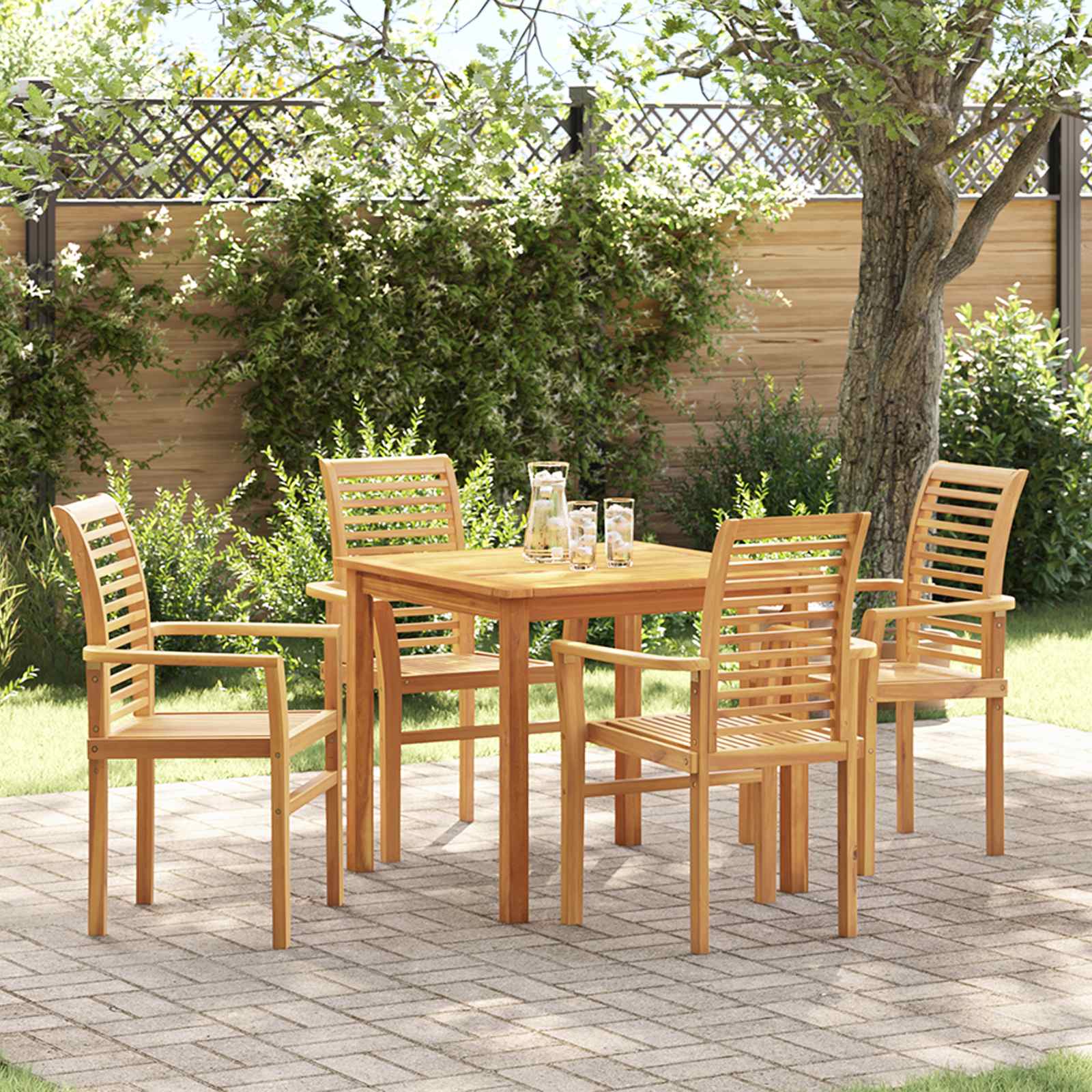 Stolac za blagovanje 4 pcs Smeđa 62 x 55 x 94 cm