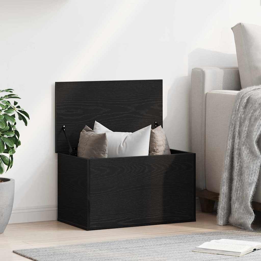 Kutija za spremanje s pohranom Crni hrast 60 x 35 x 35 cm