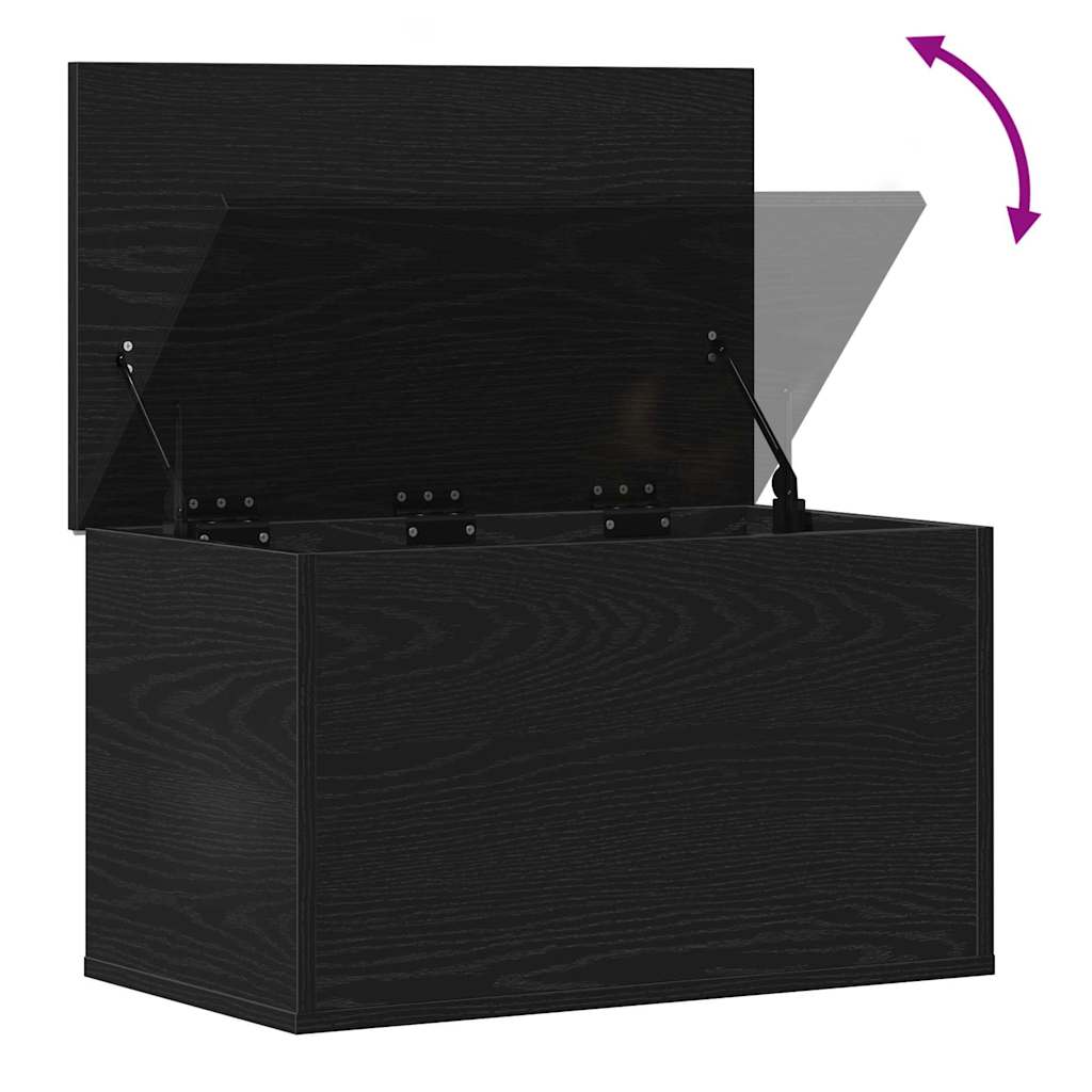 Kutija za spremanje s pohranom Crni hrast 60 x 35 x 35 cm