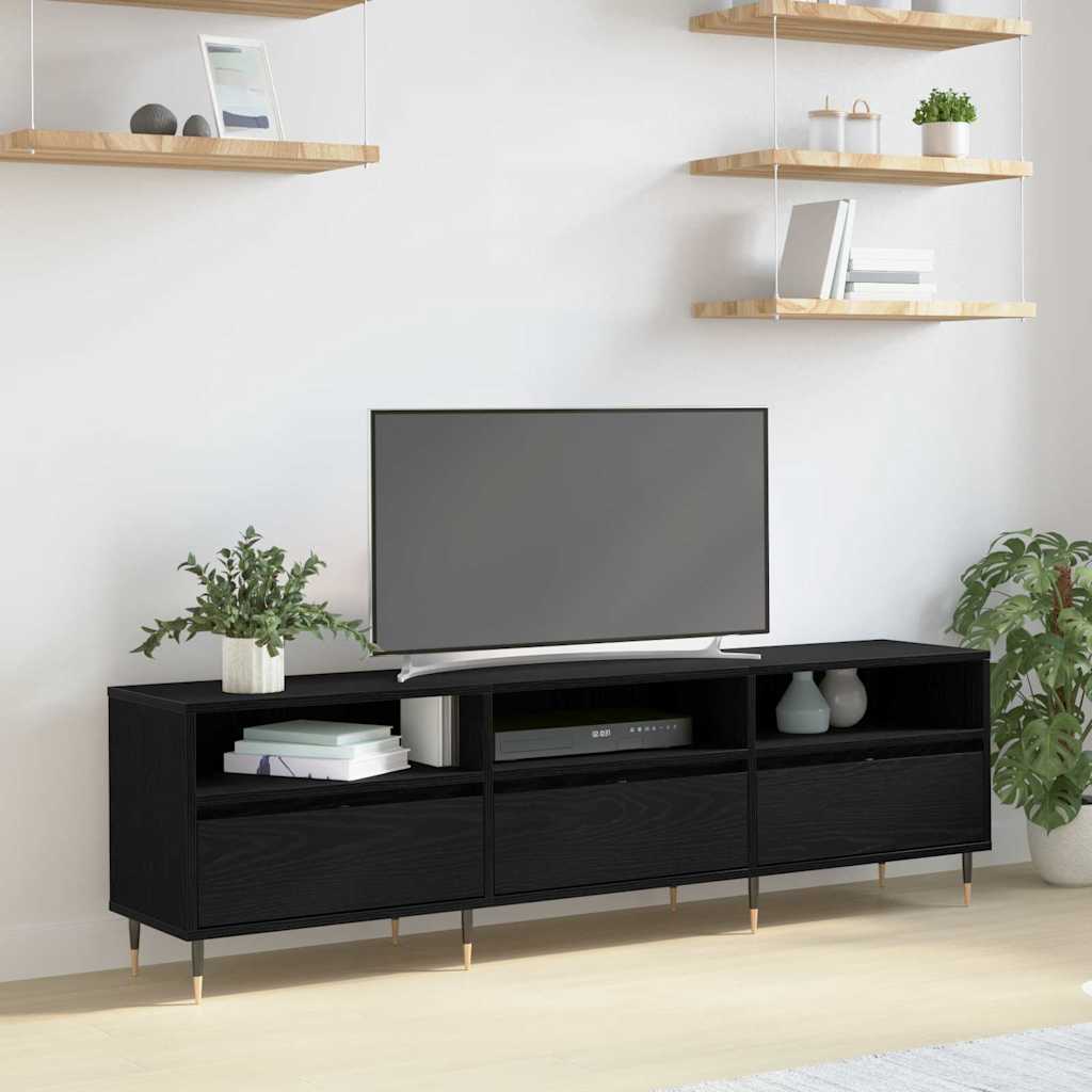 TV ormar Crni hrast 150 x 30 x 45 cm Konstruirano drvo