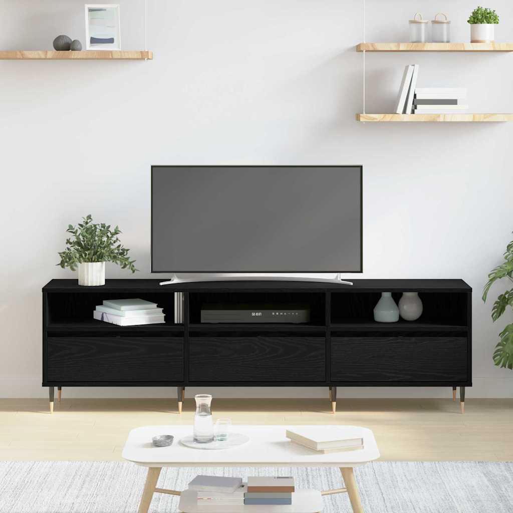 TV ormar Crni hrast 150 x 30 x 45 cm Konstruirano drvo