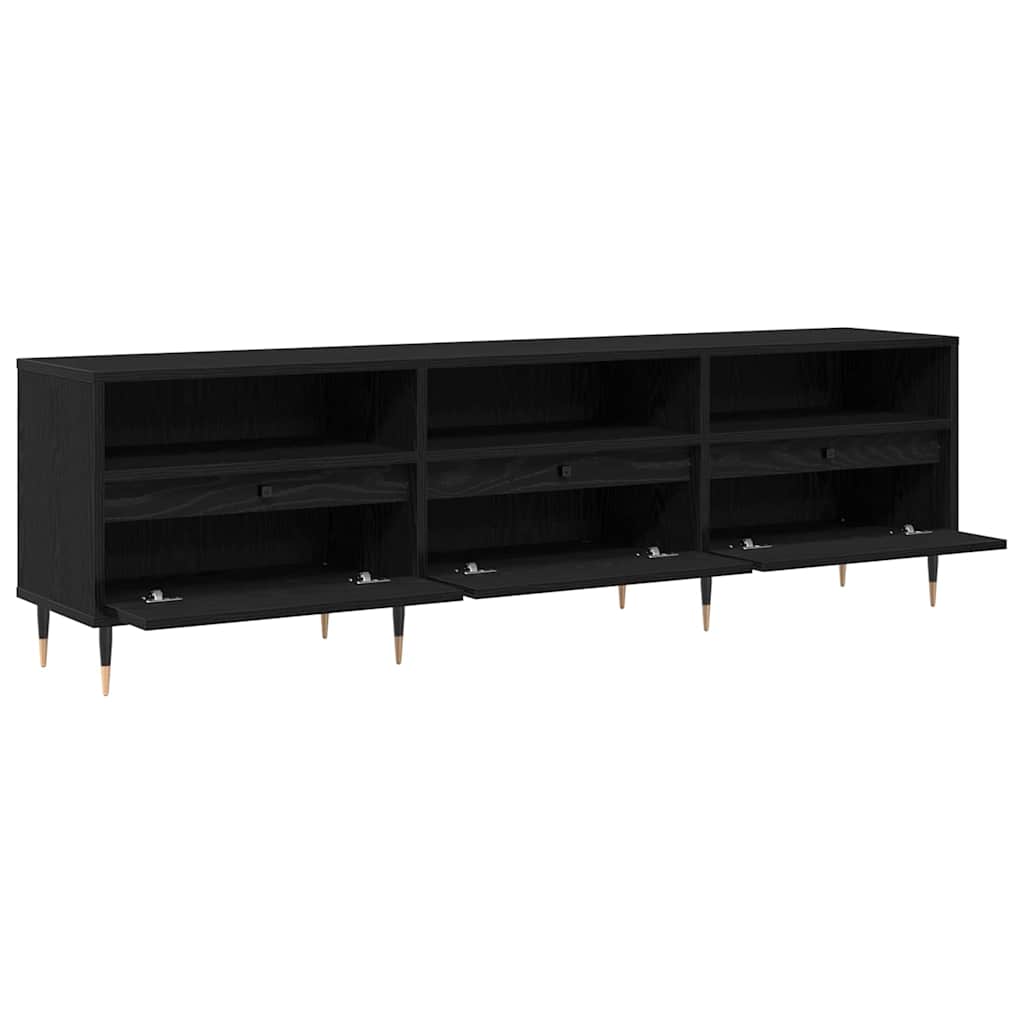 TV ormar Crni hrast 150 x 30 x 45 cm Konstruirano drvo