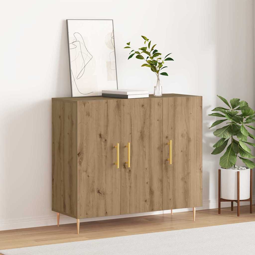 Kreveta Umjetnički hrast 90 x 34 x 80 cm Konstruirano drvo