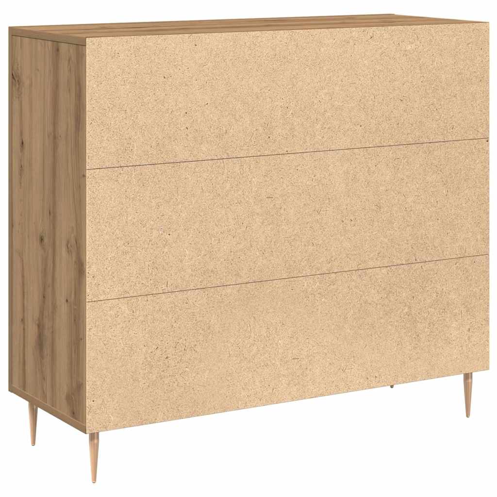 Kreveta Umjetnički hrast 90 x 34 x 80 cm Konstruirano drvo