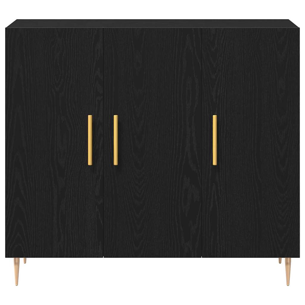 Kreveta Crni hrast 90 x 34 x 80 cm Konstruirano drvo