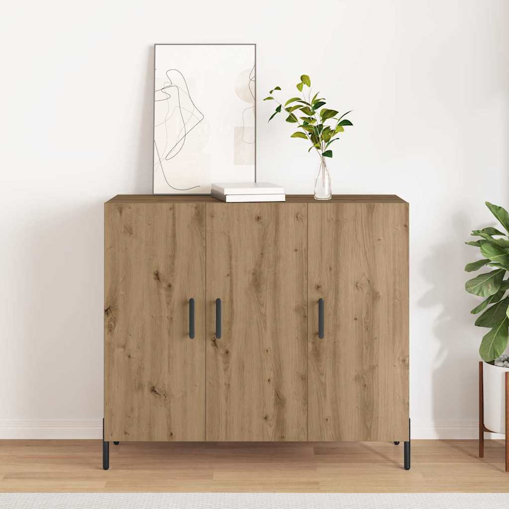 Kreveta Umjetnički hrast 90 x 34 x 80 cm Konstruirano drvo