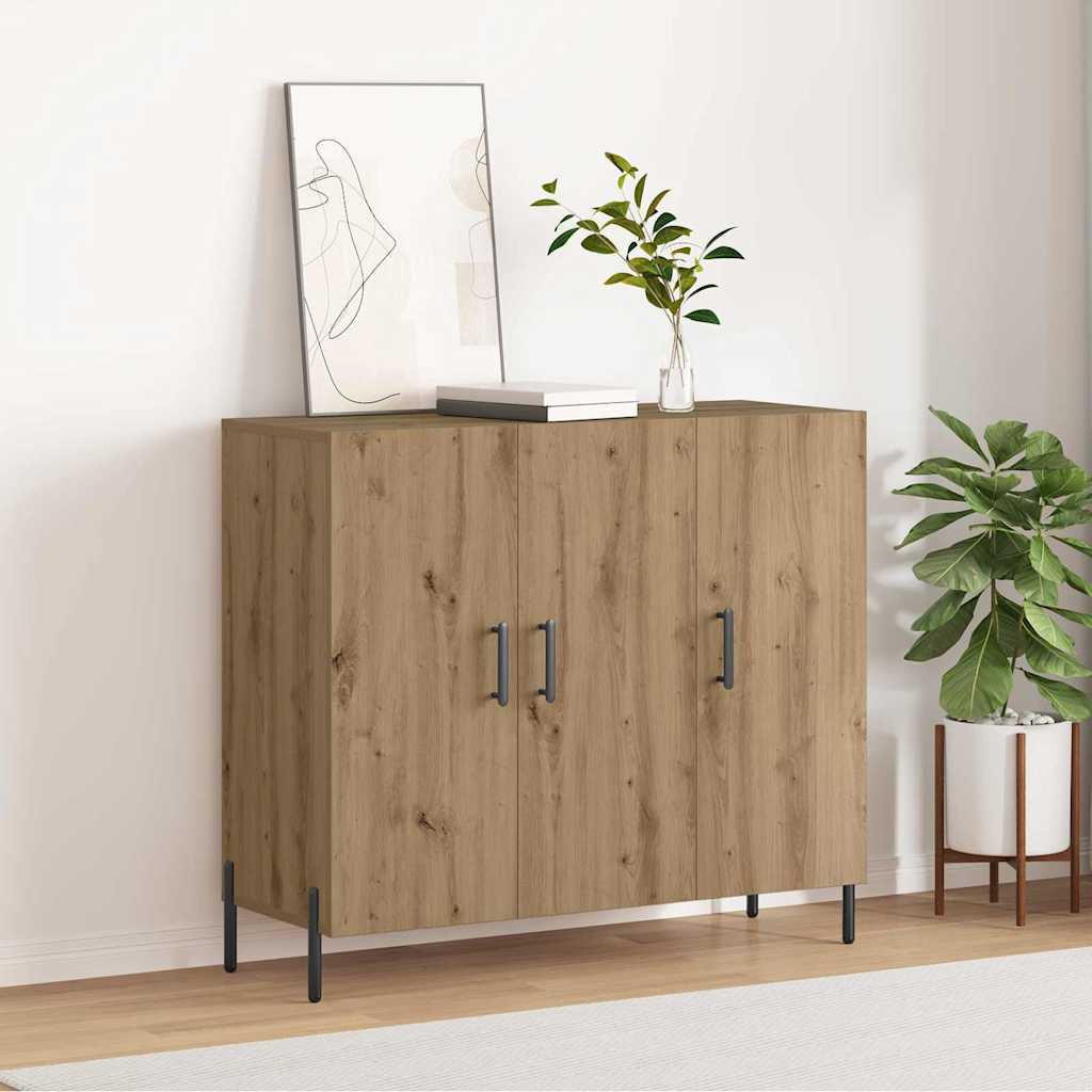 Kreveta Umjetnički hrast 90 x 34 x 80 cm Konstruirano drvo