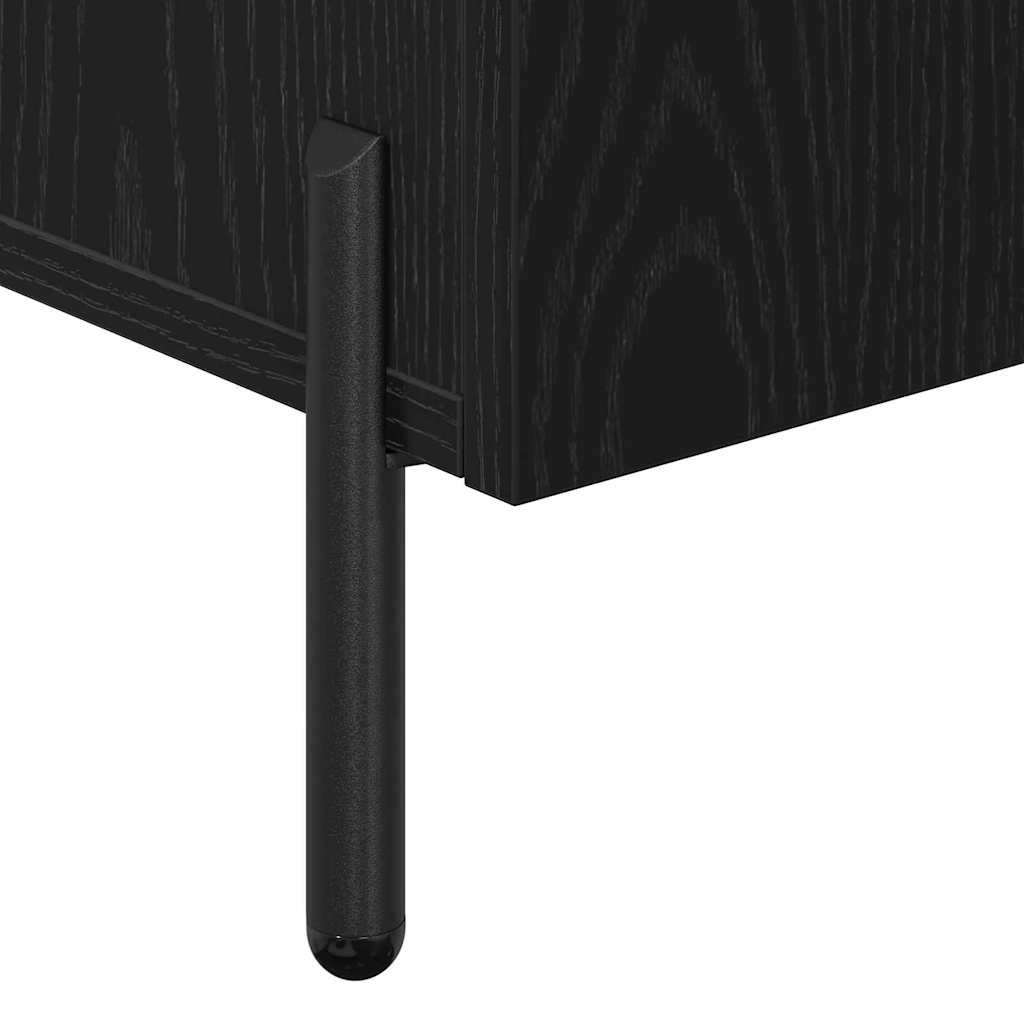 Kreveta Crni hrast 90 x 34 x 80 cm Konstruirano drvo