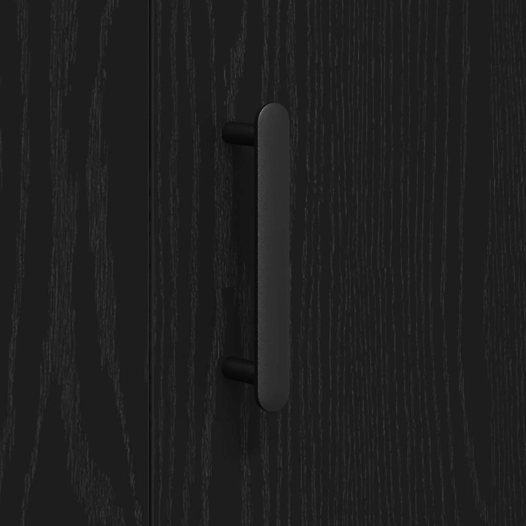 Kreveta Crni hrast 90 x 34 x 80 cm Konstruirano drvo