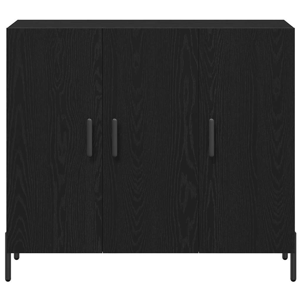 Kreveta Crni hrast 90 x 34 x 80 cm Konstruirano drvo