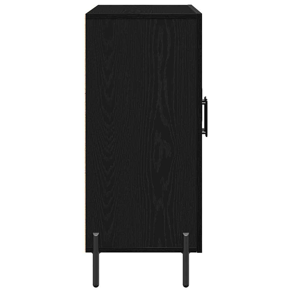 Kreveta Crni hrast 90 x 34 x 80 cm Konstruirano drvo
