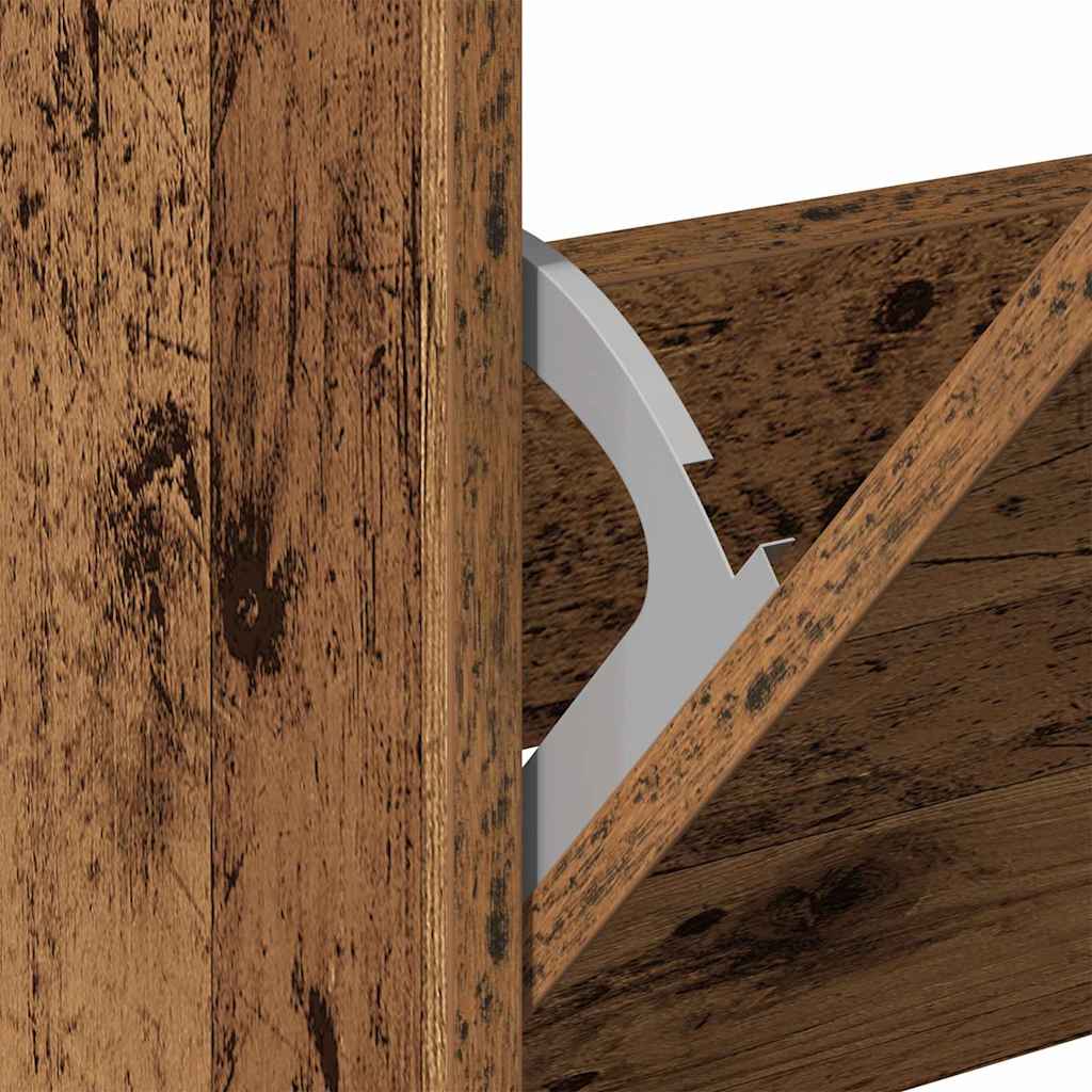 Ormar za cipele Staro drvo 80 x 21 x 125,5 cm Konstruirano drvo