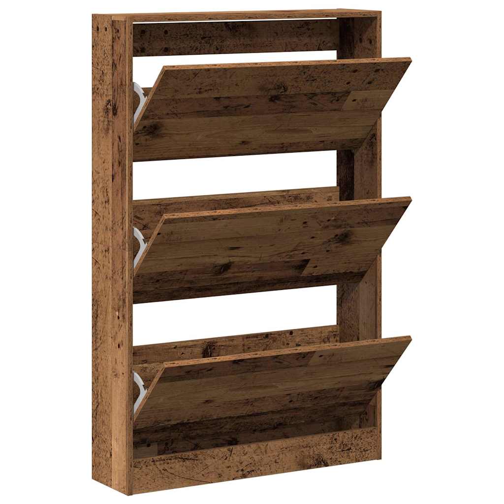 Ormar za cipele Staro drvo 80 x 21 x 125,5 cm Konstruirano drvo
