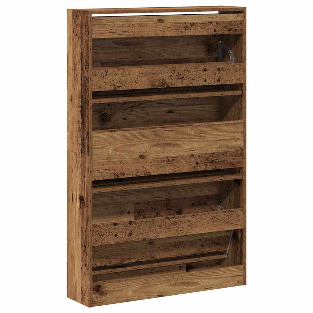 Ormar za cipele Staro drvo 80 x 21 x 125,5 cm Konstruirano drvo