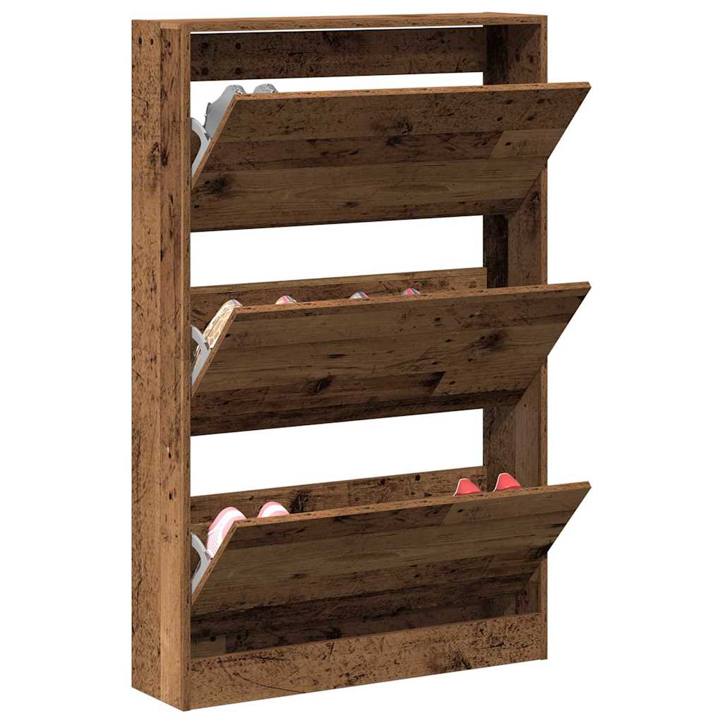 Ormar za cipele Staro drvo 80 x 21 x 125,5 cm Konstruirano drvo