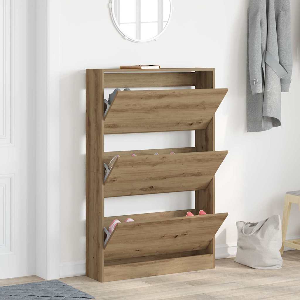 Ormar za cipele s policom Umjetnički hrast 80 x 21 x 125,5 cm