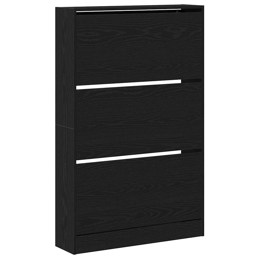 Ormar za cipele Crni hrast 80 x 21 x 125,5 cm Konstruirano drvo