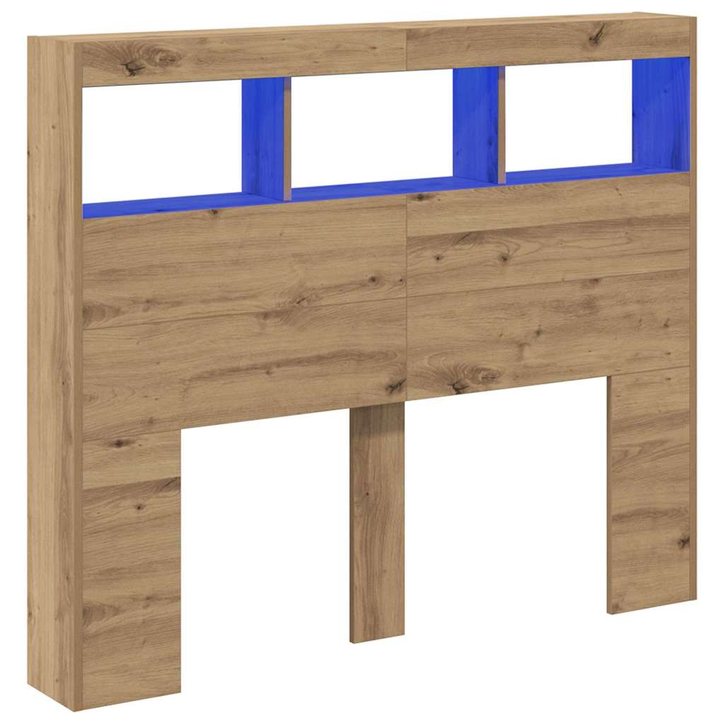 Uzglavlje Umjetnički hrast 120 x 17 x 102 cm Konstruirano drvo