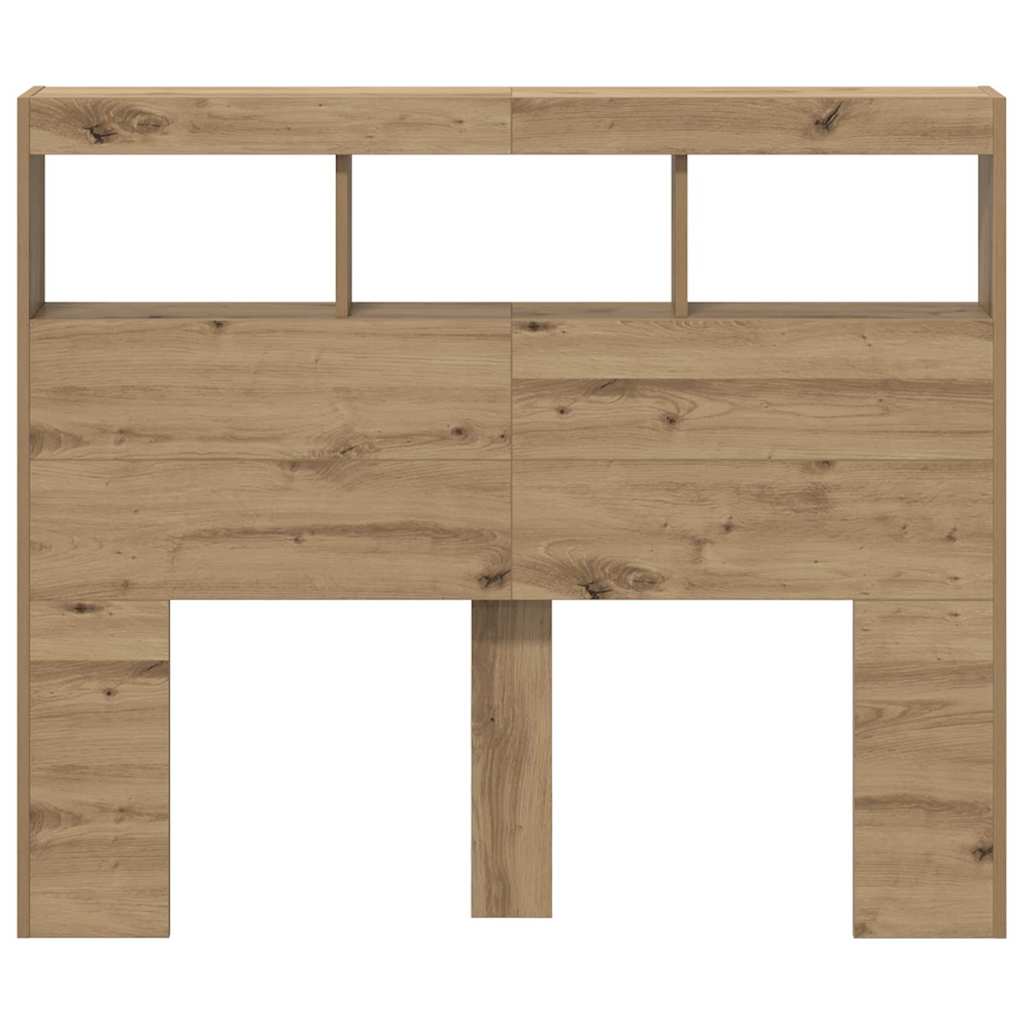 Uzglavlje Umjetnički hrast 120 x 17 x 102 cm Konstruirano drvo