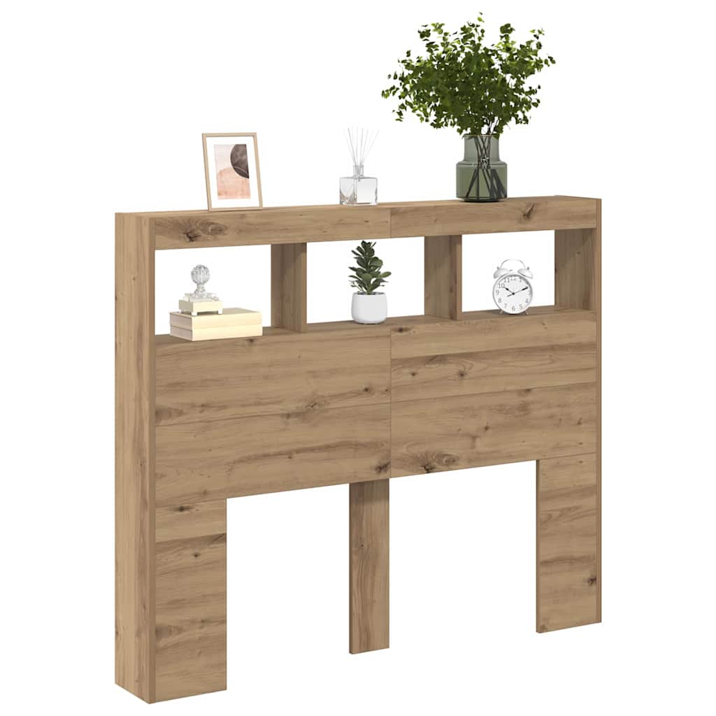 Uzglavlje Umjetnički hrast 120 x 17 x 102 cm Konstruirano drvo