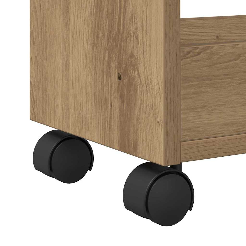 Cabinet s kotačem Umjetnički hrast 60 x 22 x 79 cm