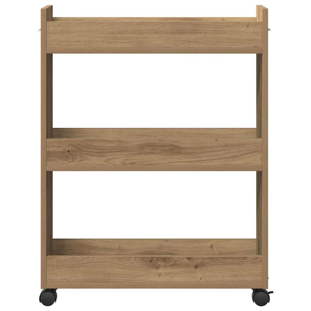Cabinet s kotačem Umjetnički hrast 60 x 22 x 79 cm