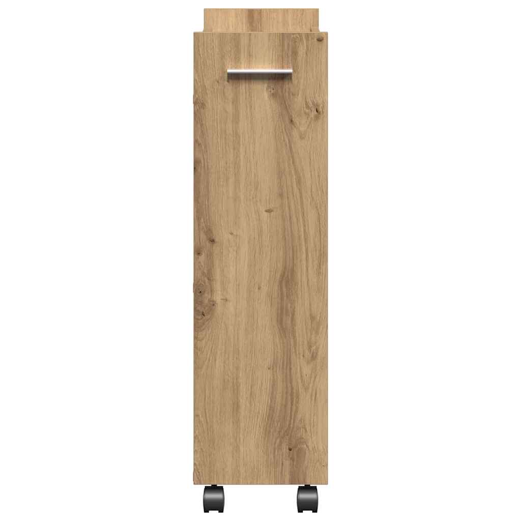 Cabinet s kotačem Umjetnički hrast 60 x 22 x 79 cm