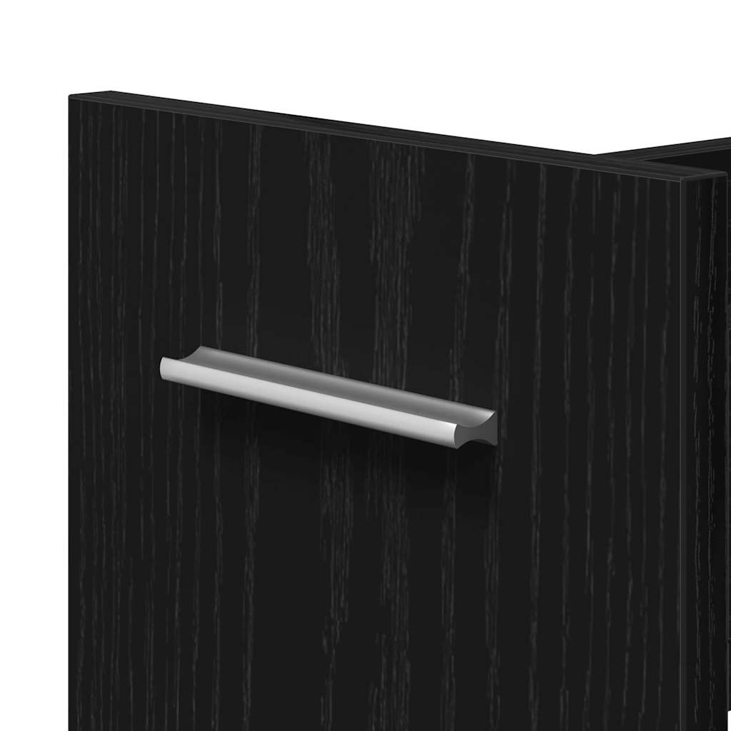 Cabinet s kotačem Crni hrast 60 x 22 x 79 cm