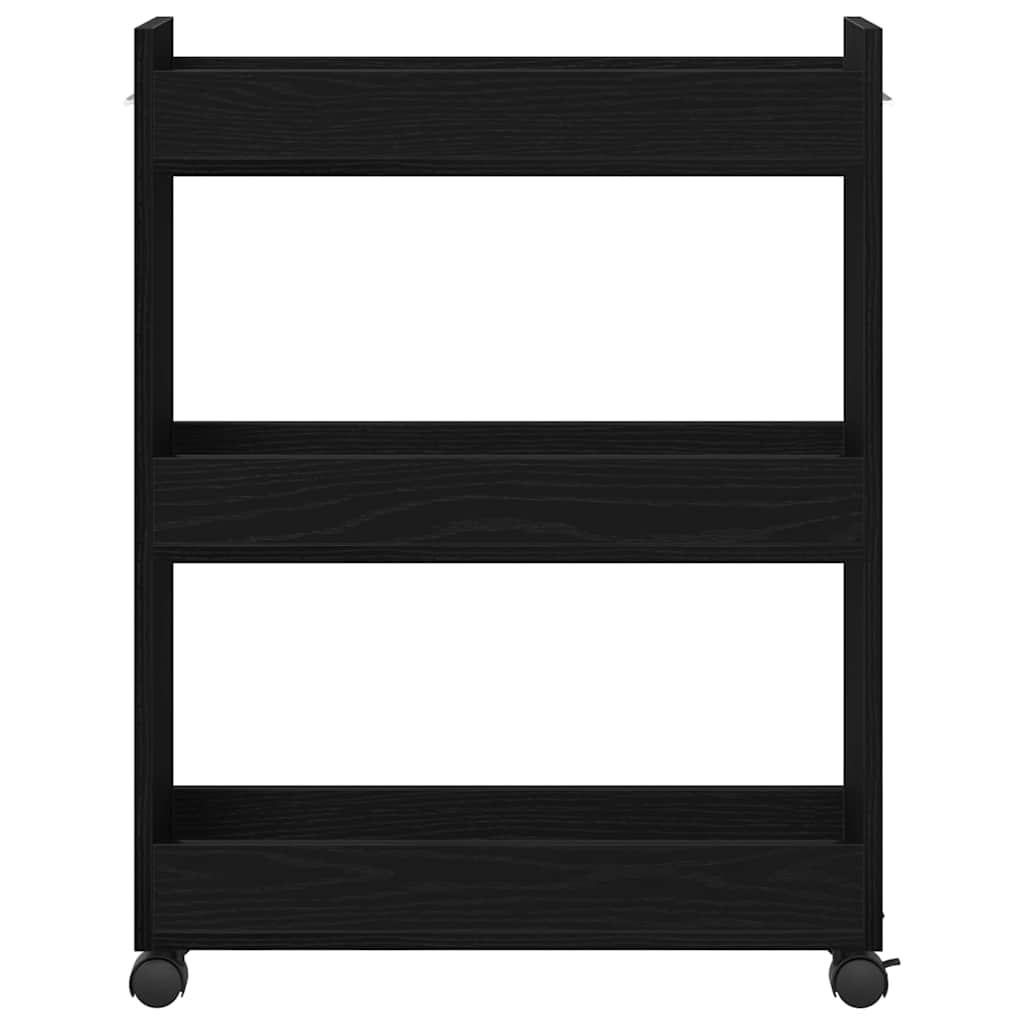 Cabinet s kotačem Crni hrast 60 x 22 x 79 cm
