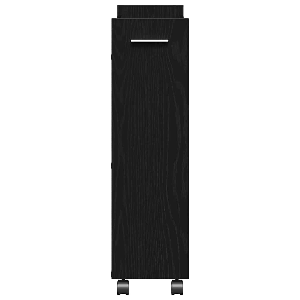 Cabinet s kotačem Crni hrast 60 x 22 x 79 cm