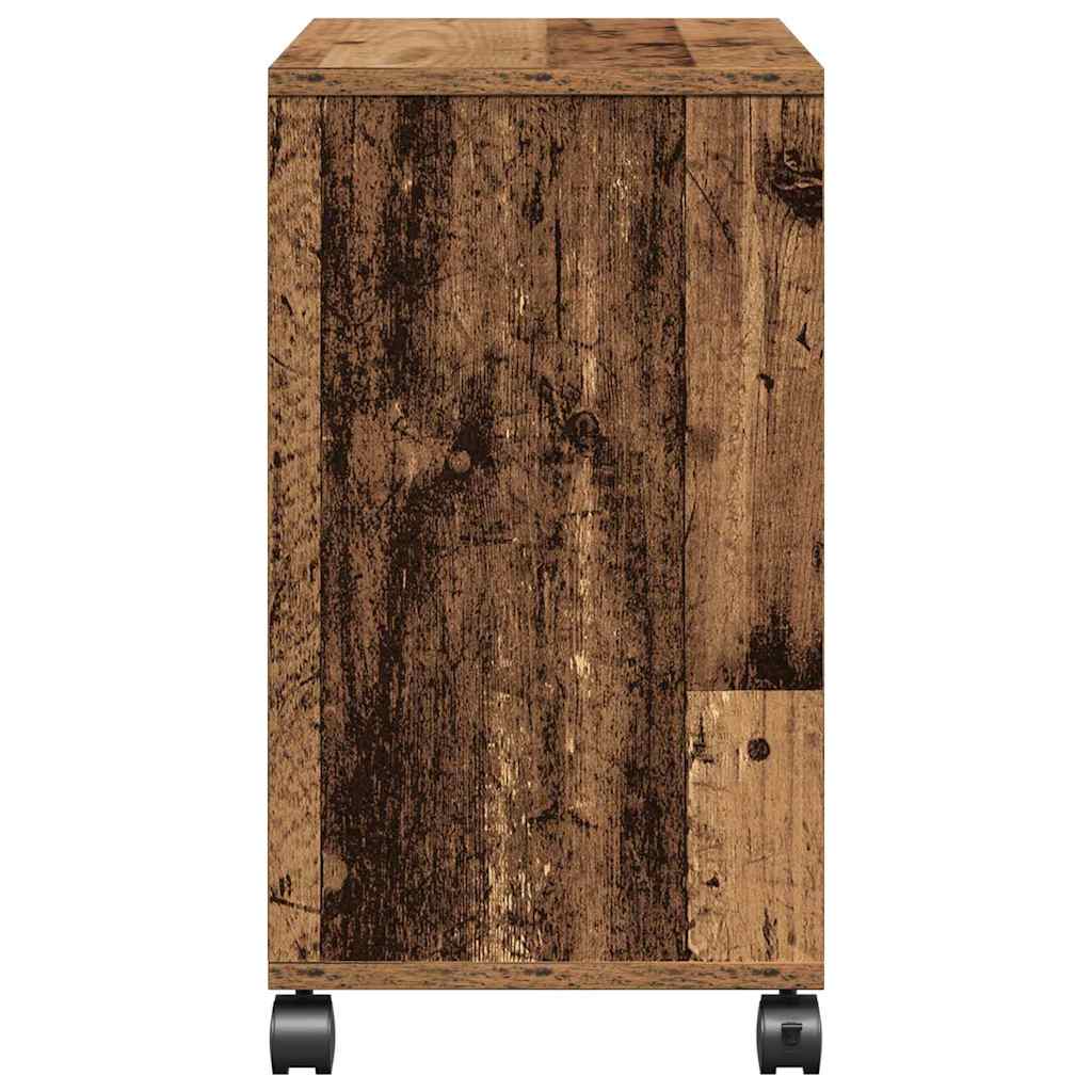 Stolić s policom Staro drvo 50 x 30 x 55 cm Konstruirano drvo