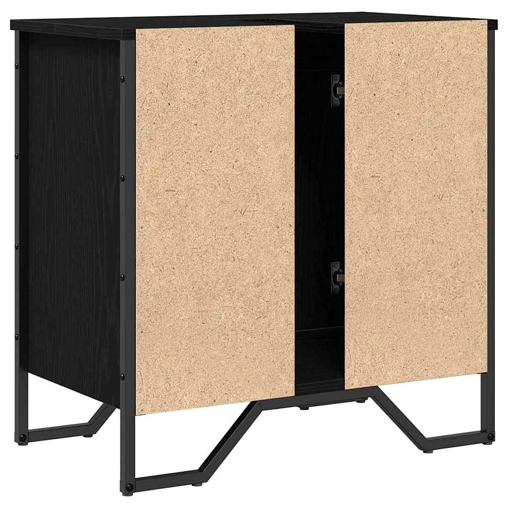 Kupaonski ormarić za sudoper Crni hrast 60 x 35 x 60 cm