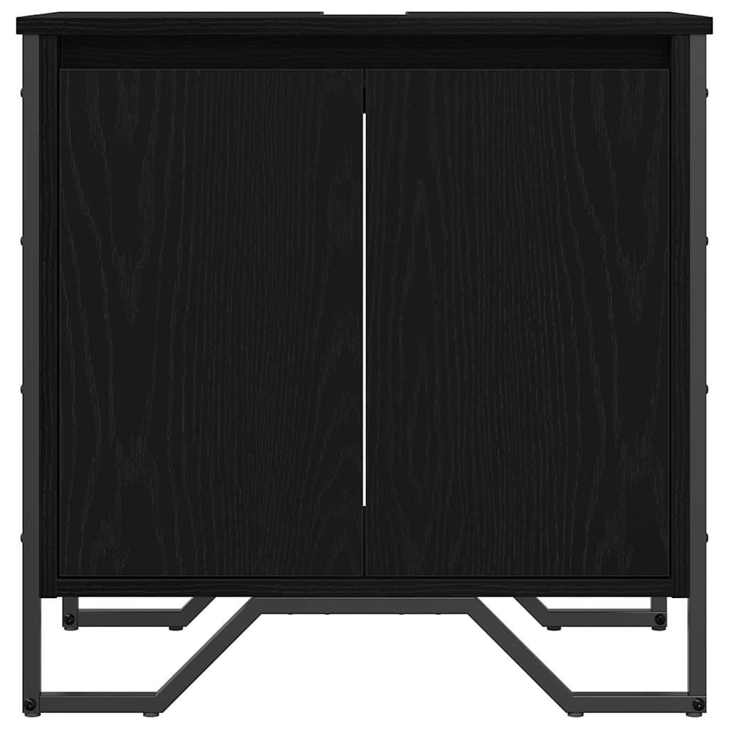 Kupaonski ormarić za sudoper Crni hrast 60 x 35 x 60 cm