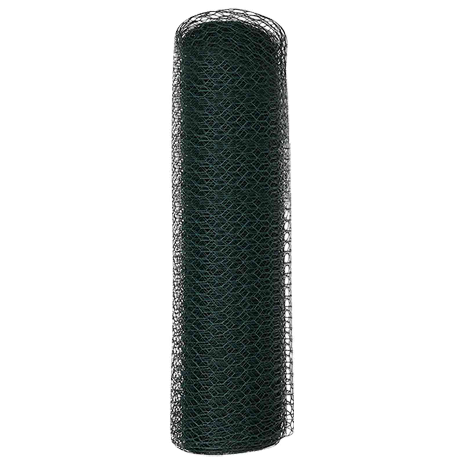 Heksagonalna ograda Zelena 0,5 x 10 m PVC