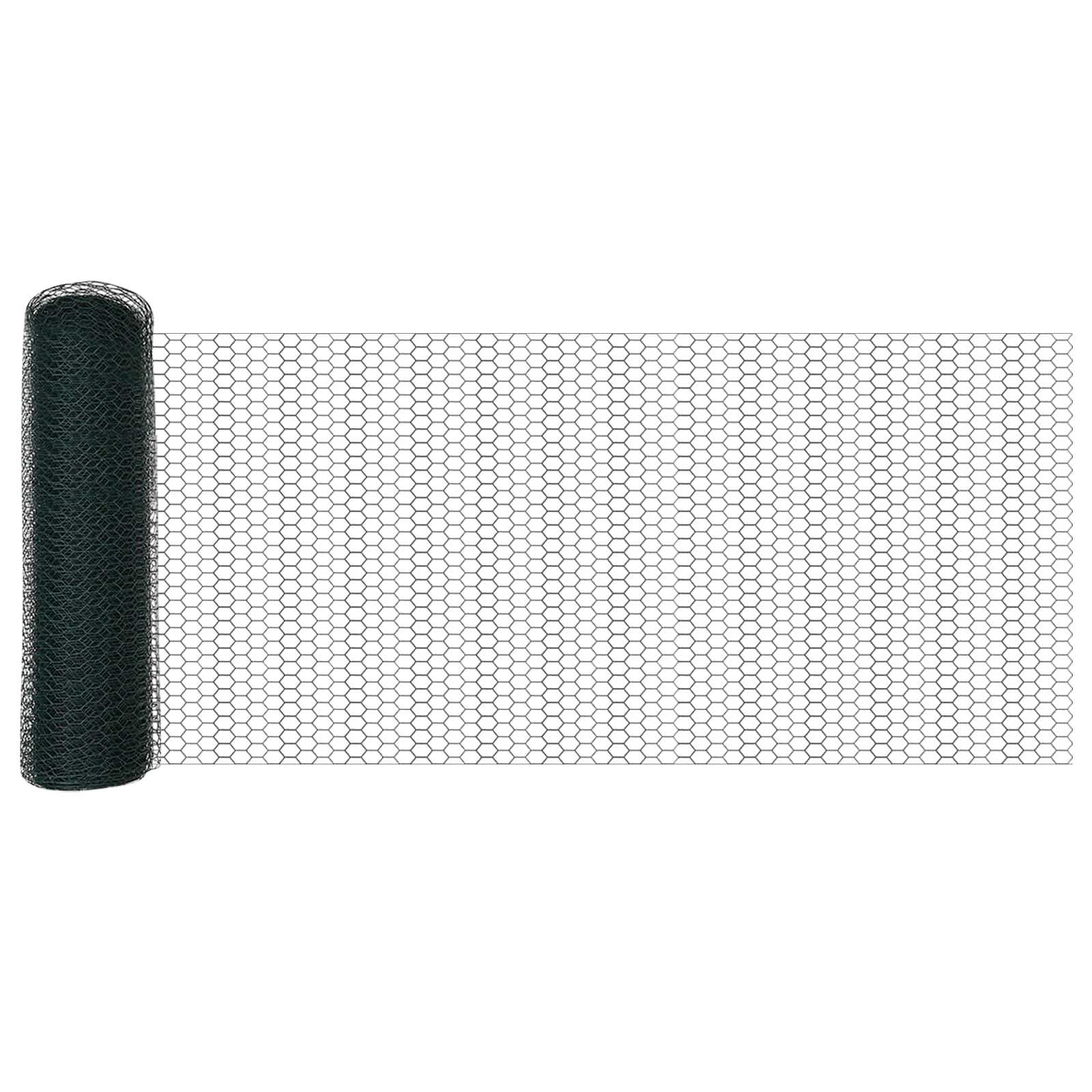Heksagonalna ograda Zelena 0,6 x 10 m PVC