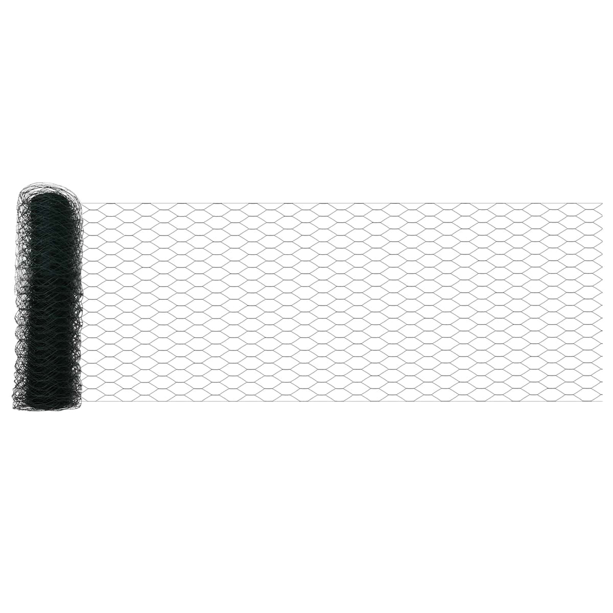 Heksagonalna ograda Zelena 0,8 x 10 m PVC