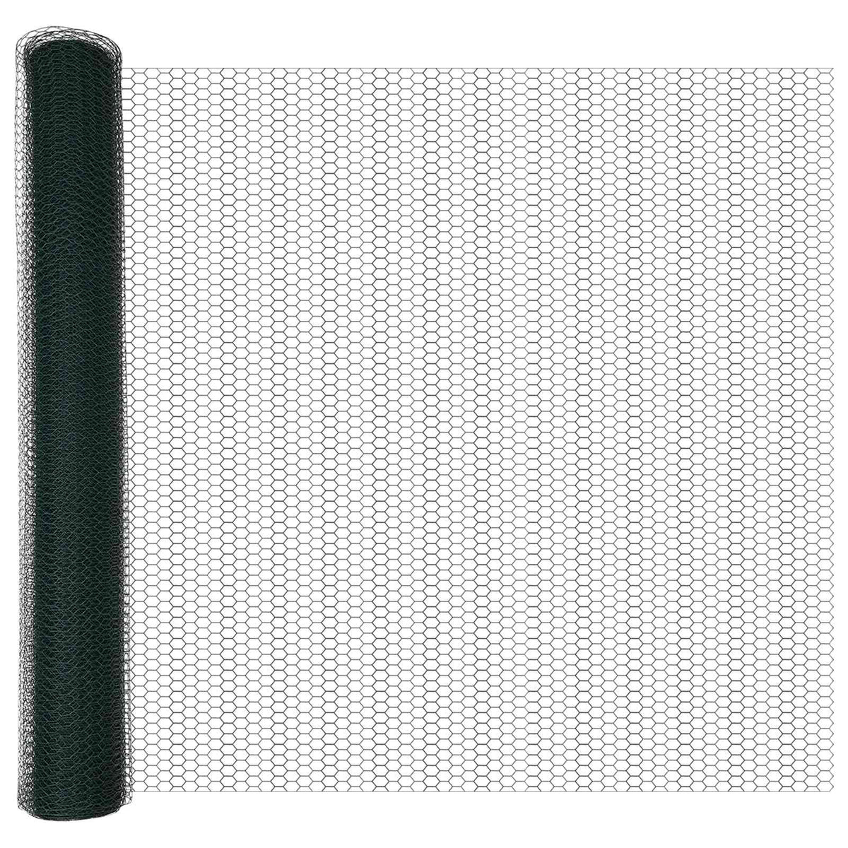 Heksagonalna ograda Zelena 1,2 x 10 m PVC