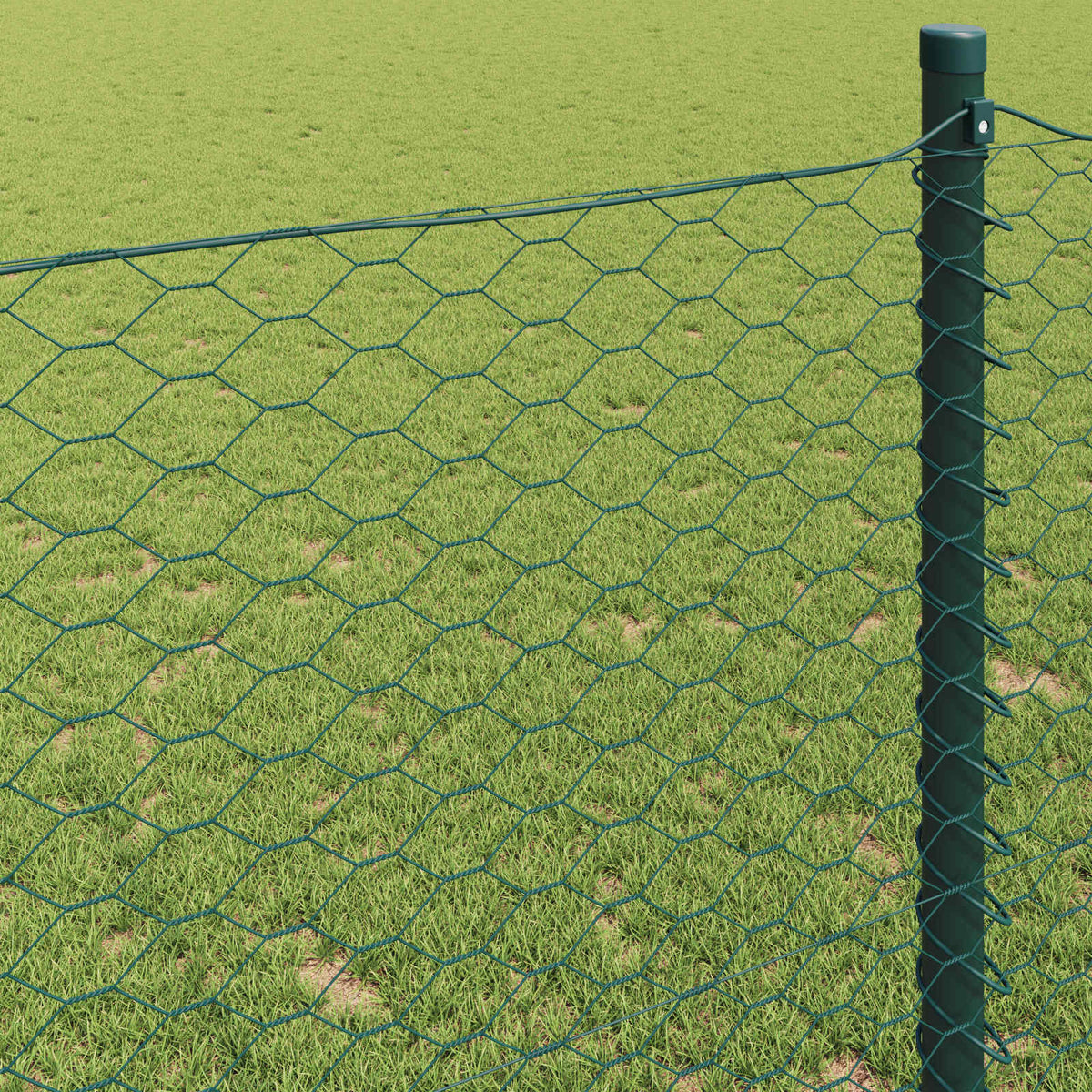 Heksagonalna ograda Zelena 1,2 x 10 m PVC