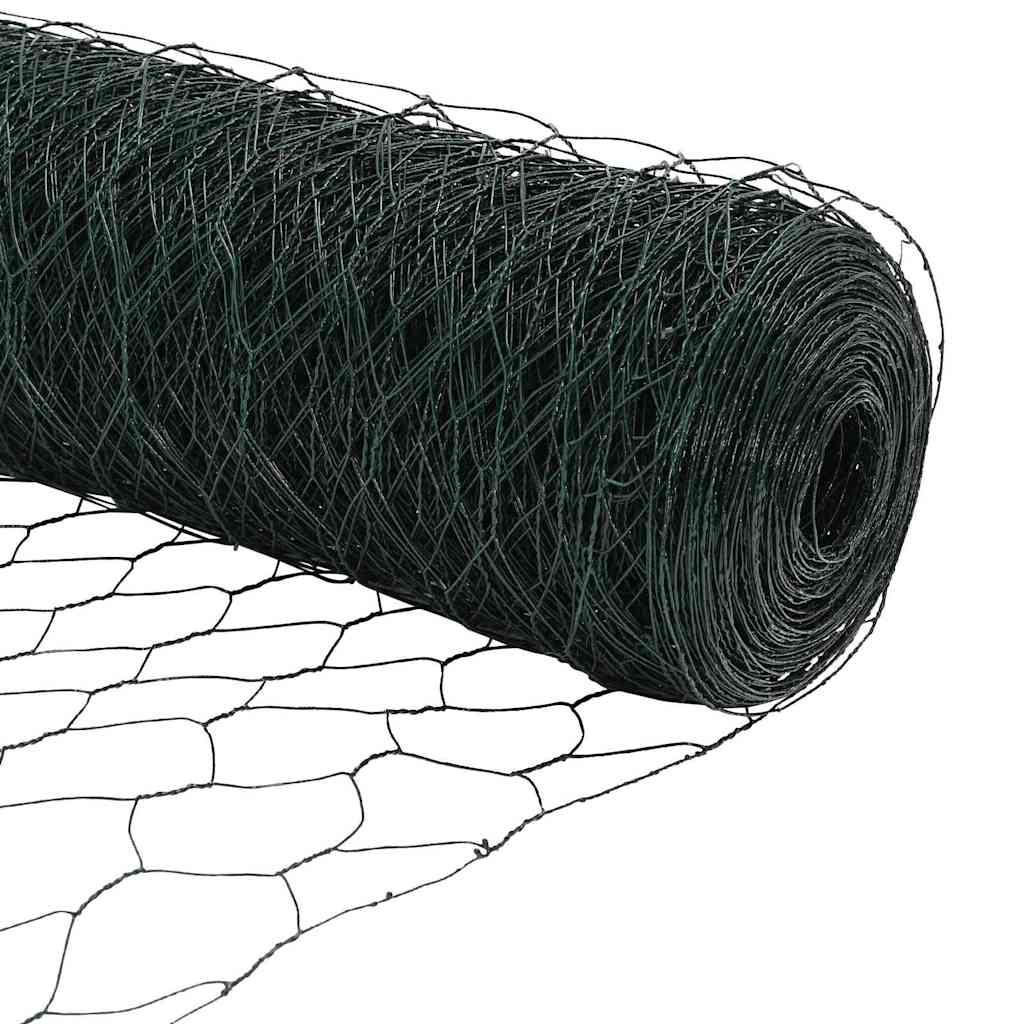 Heksagonalna ograda Zelena 1,5 x 10 m PVC