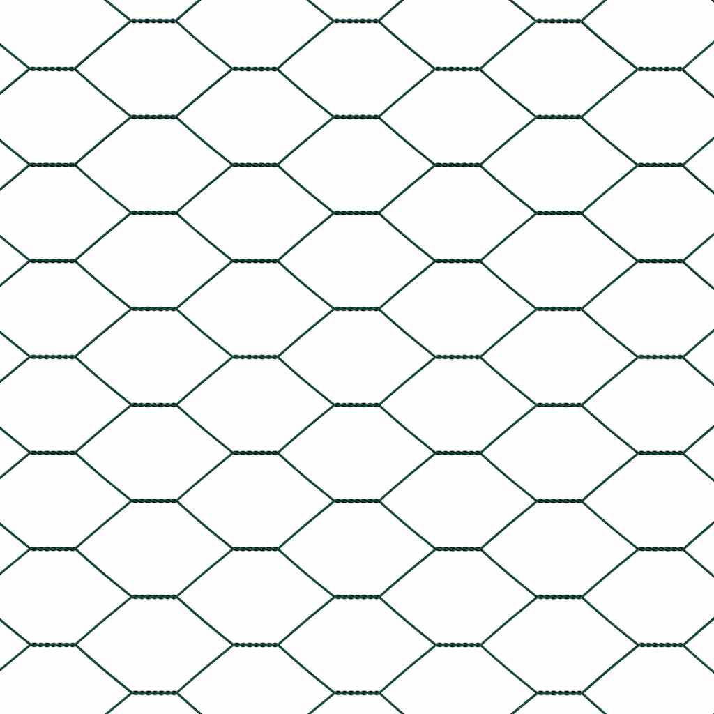 Heksagonalna ograda Zelena 0,8 x 25 m PVC