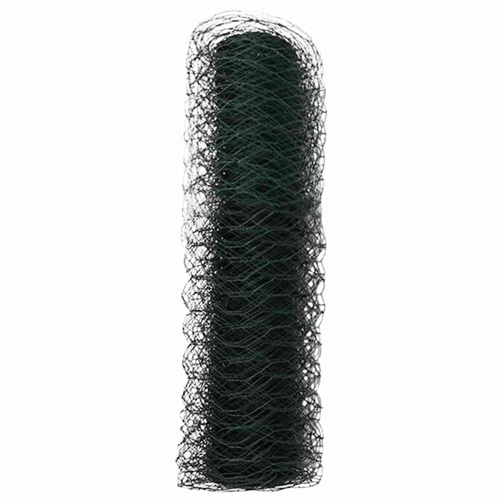Heksagonalna ograda Zelena 0,8 x 25 m PVC