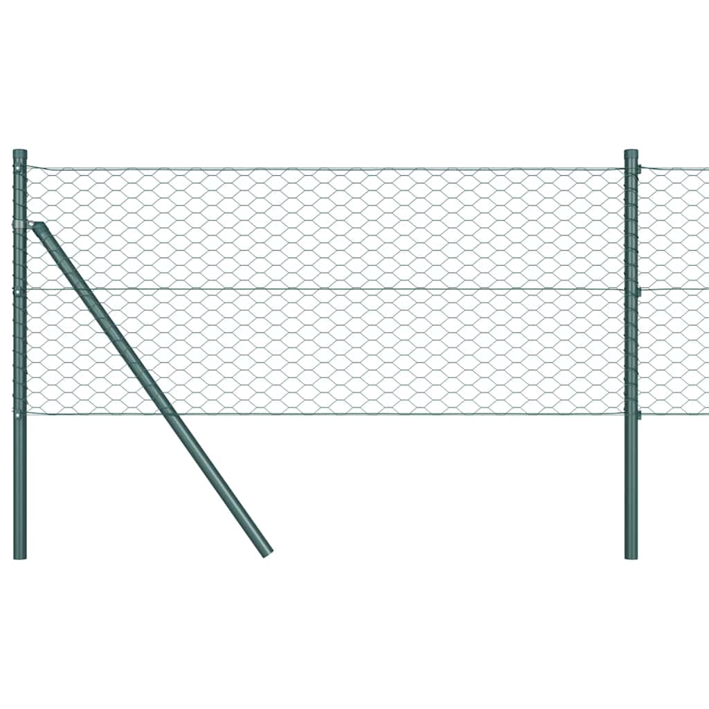 Heksagonalna ograda Zelena 0,6 x 50 m PVC