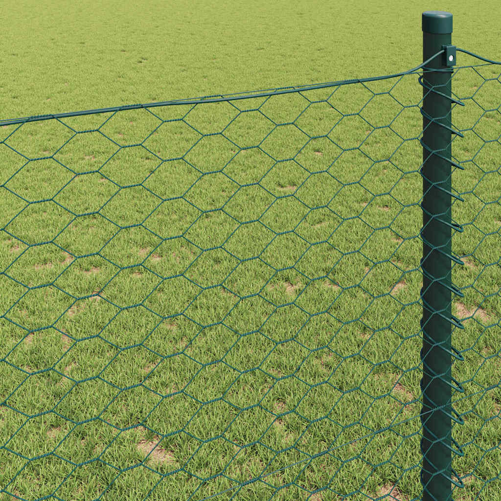 Heksagonalna ograda Zelena 0,6 x 100 m PVC