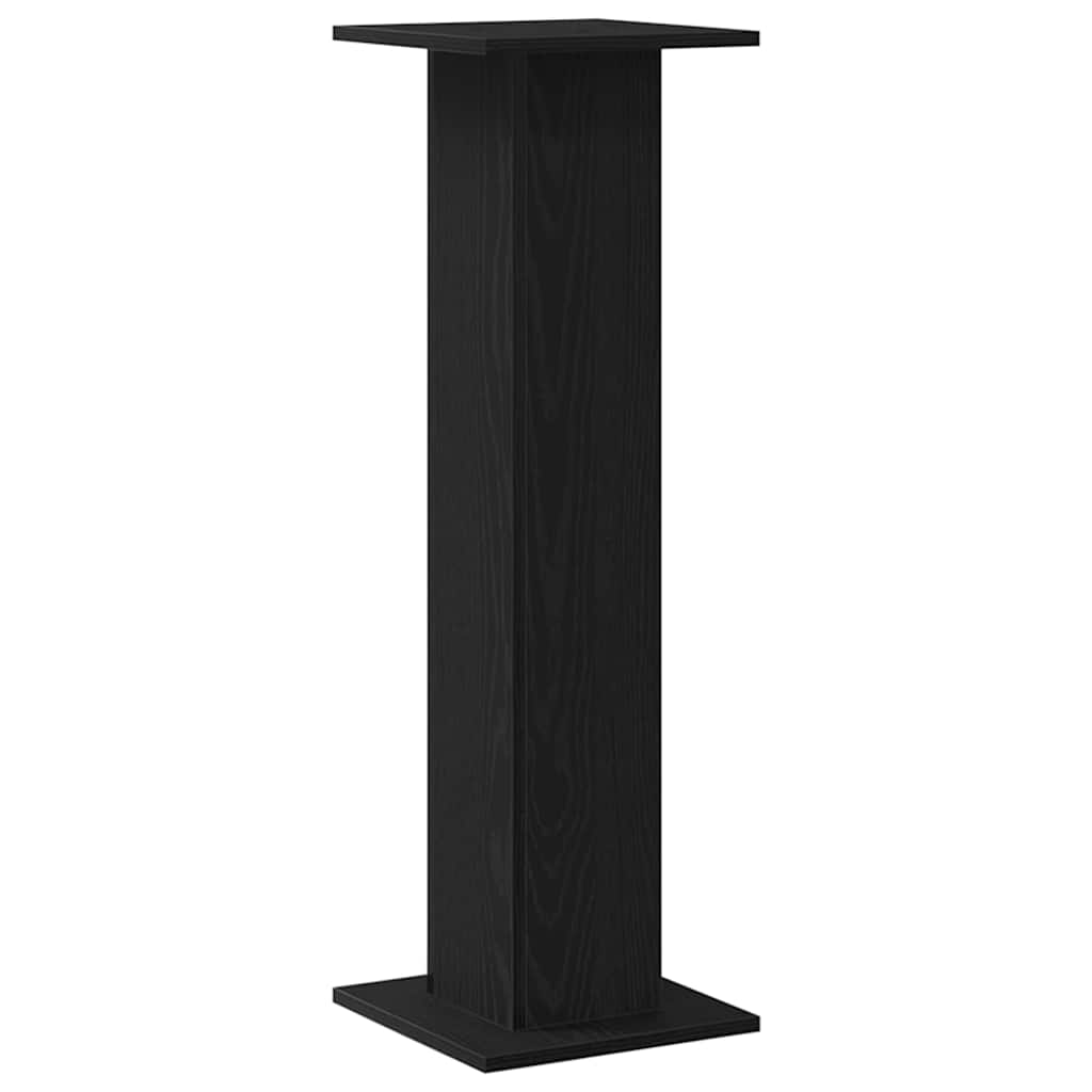 Stalak za biljke 2 pcs Crni hrast 30 x 30 x 95 cm