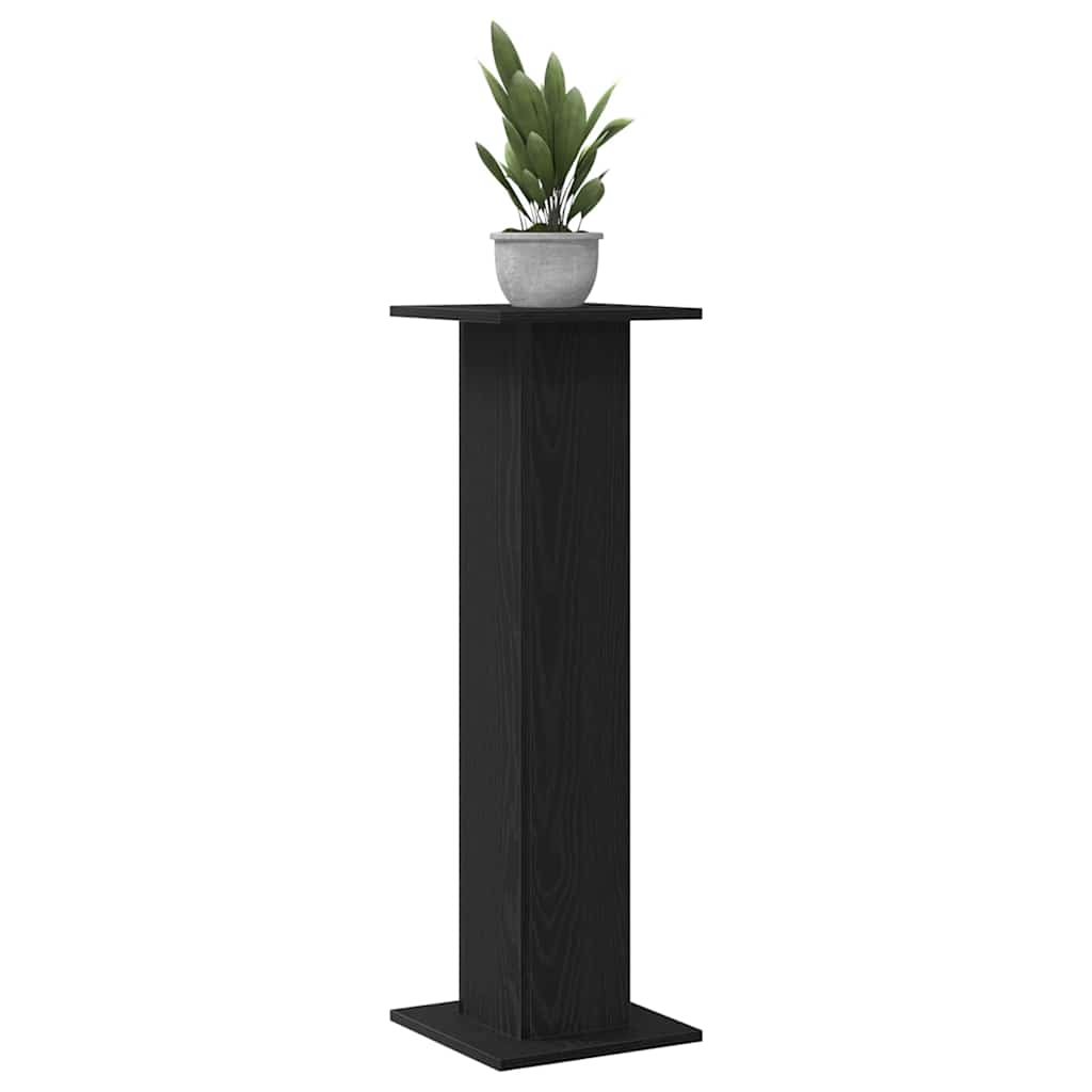 Stalak za biljke 2 pcs Crni hrast 30 x 30 x 95 cm
