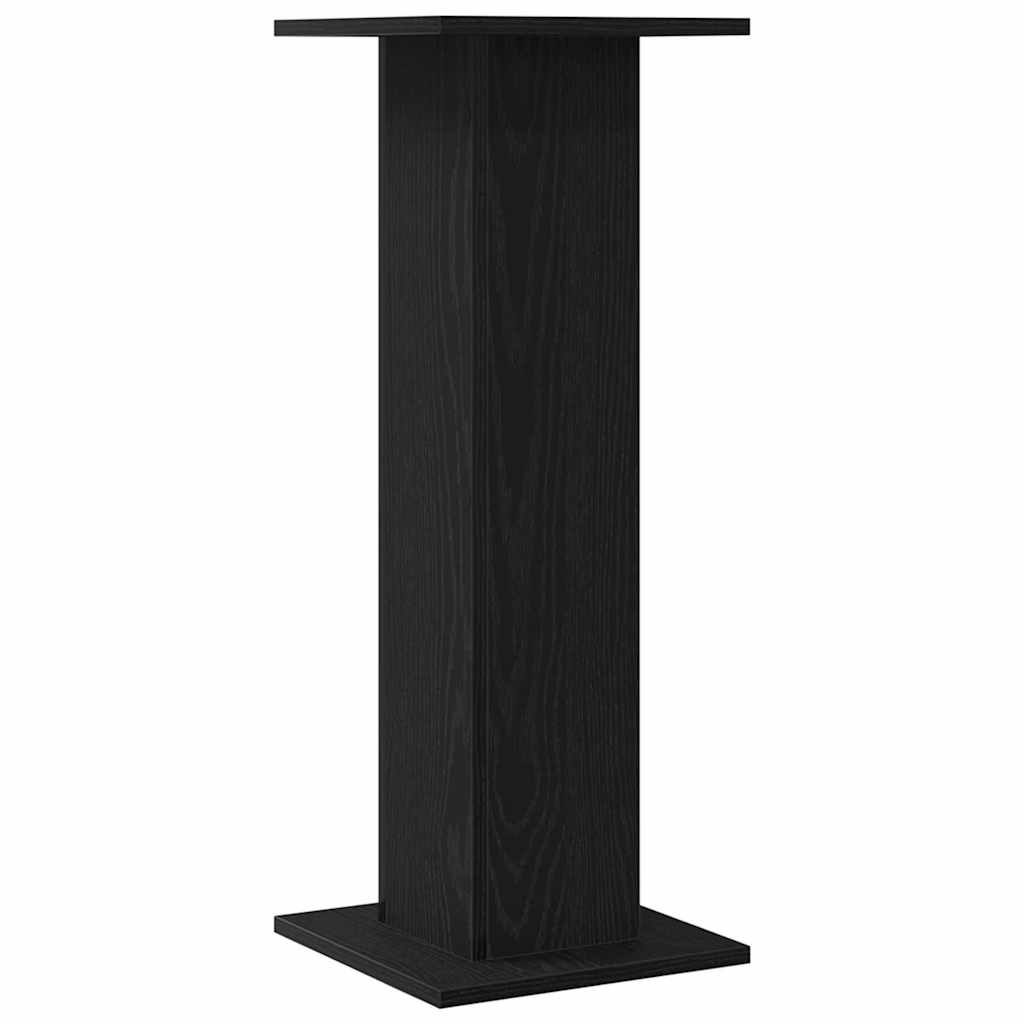 Stalak za biljke 2 pcs Crni hrast 30 x 30 x 80 cm