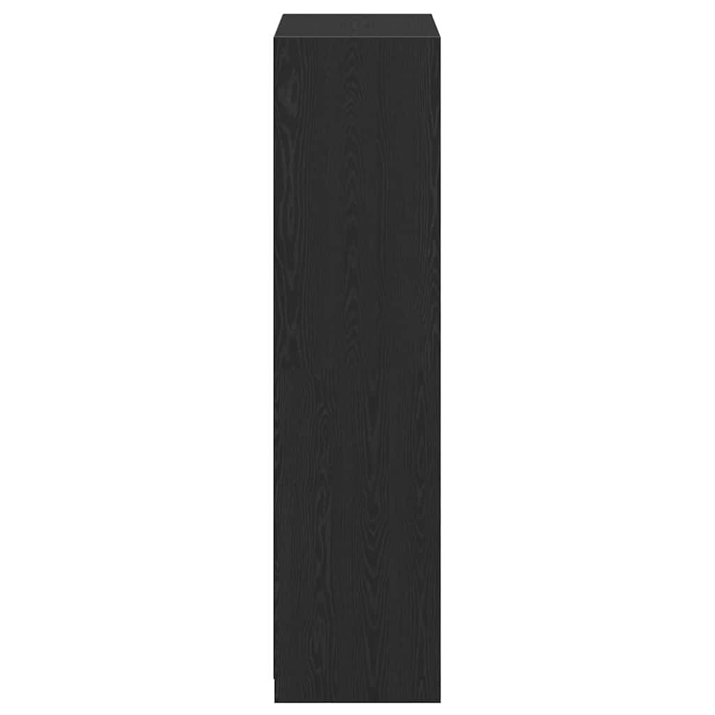 Ormarić s policom Crni hrast 80 x 50 x 200 cm Konstruirano drvo